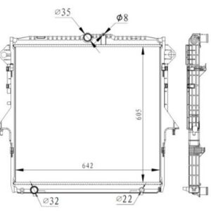 Ford Ranger radiaator 2.2 / 3.2 2012-2020